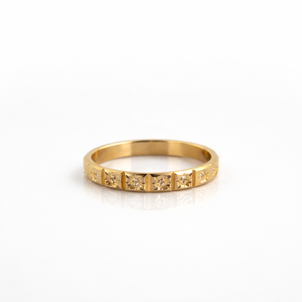 Alliance en or jaune 18 carats 