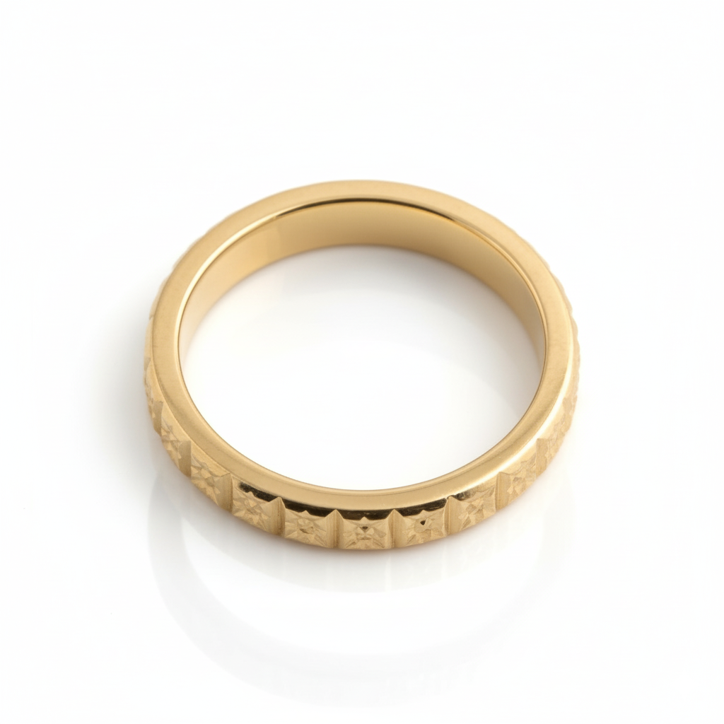 Alliance en or jaune 18 carats 