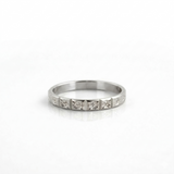 Alliance en or blanc 18 carats 