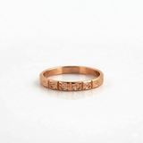 Alliance en or rouge 18 carats 
