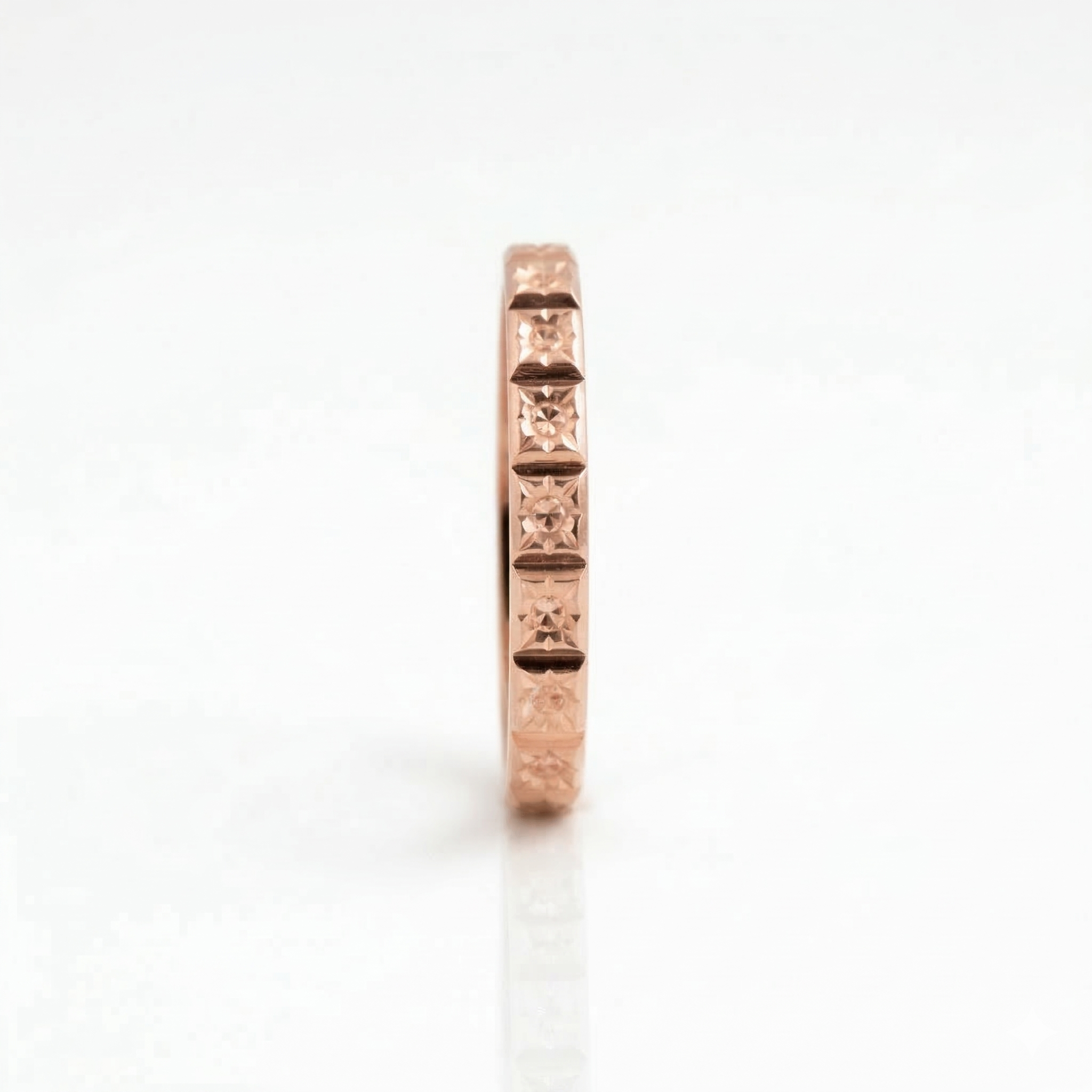 Alliance en or rouge 18 carats 