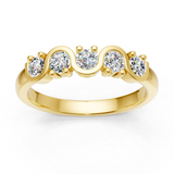 Alliance en or jaune 18 carats