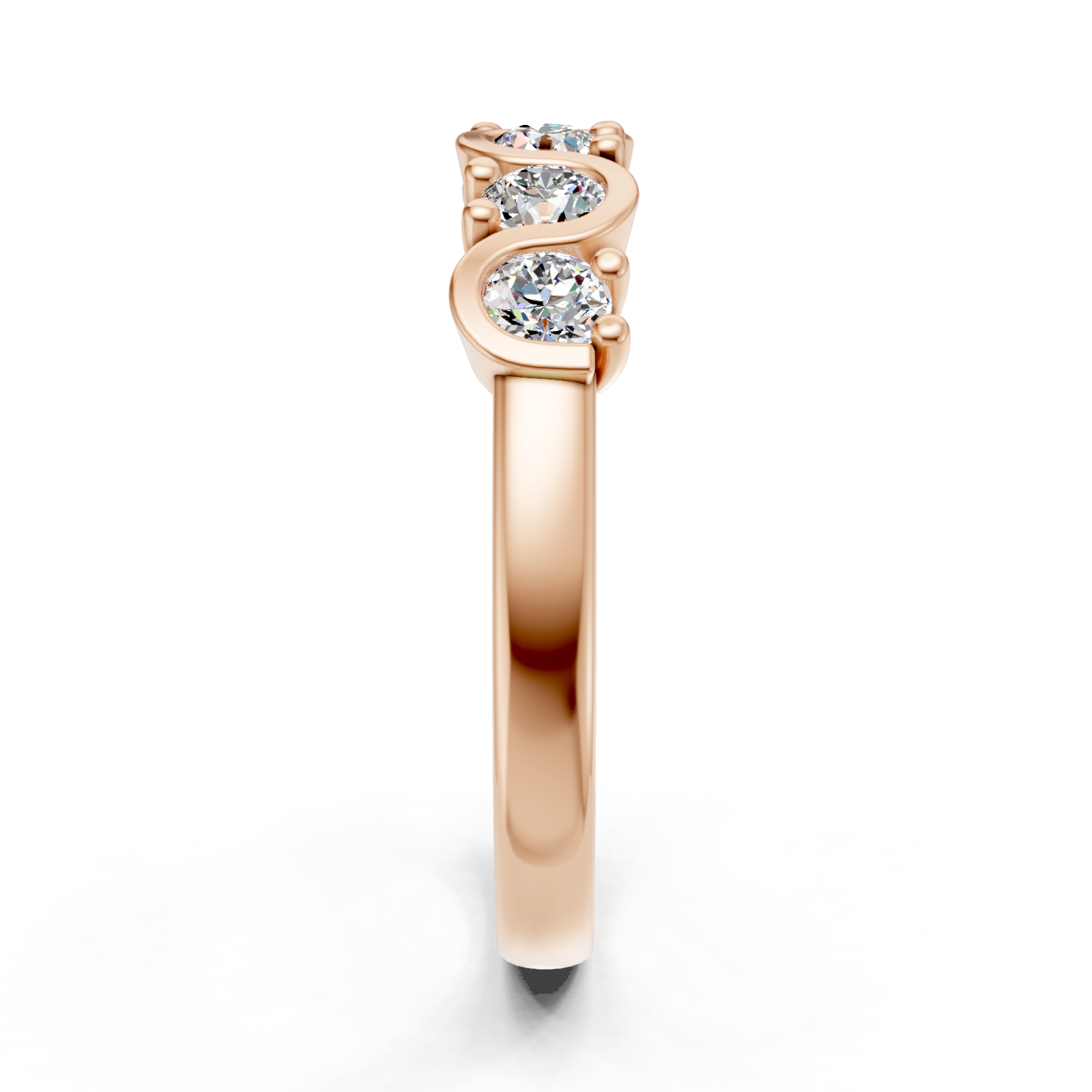 Alliance en or rouge 18 carats