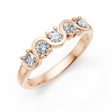 Alliance en or rouge 18 carats