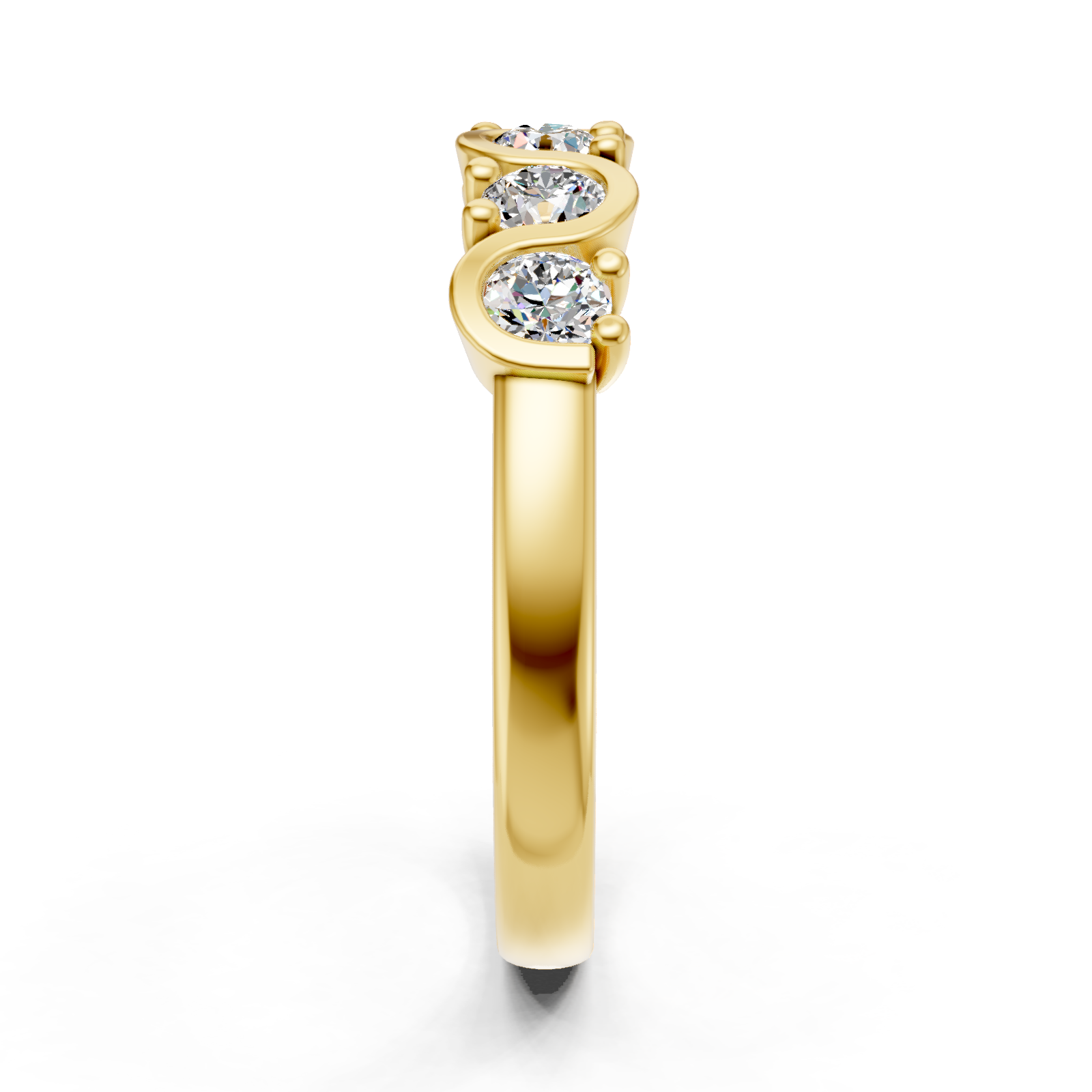 Alliance en or jaune 18 carats