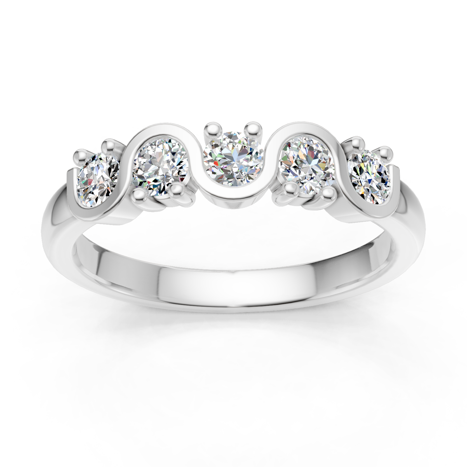 Alliance en or blanc 18 carats