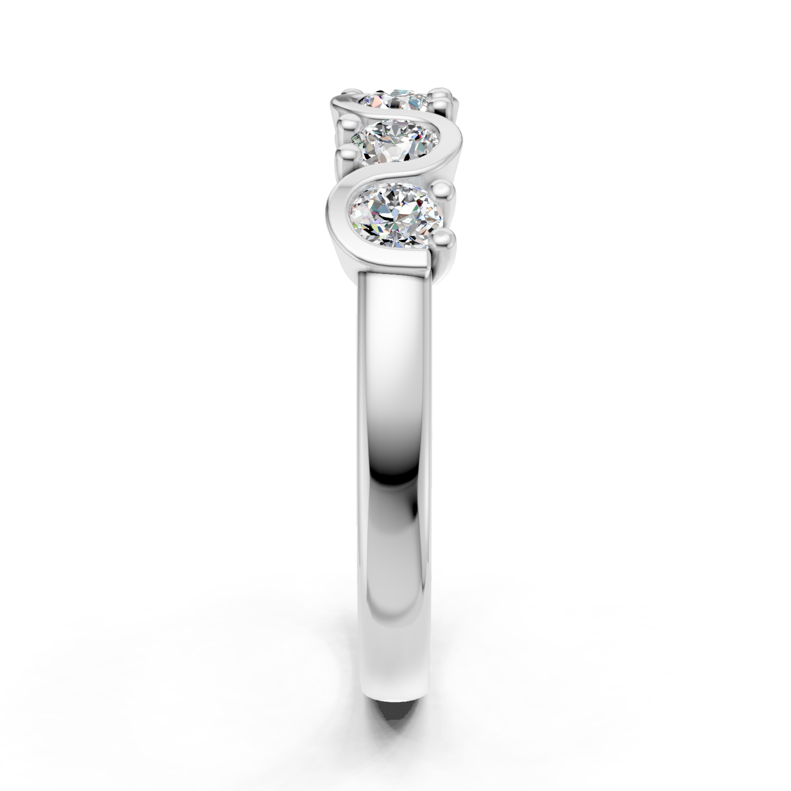 Alliance en or blanc 18 carats