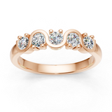 Alliance en or rouge 18 carats