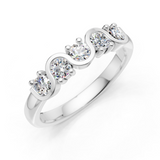 Alliance en or blanc 18 carats