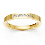 Alliance en or jaune 18 carats