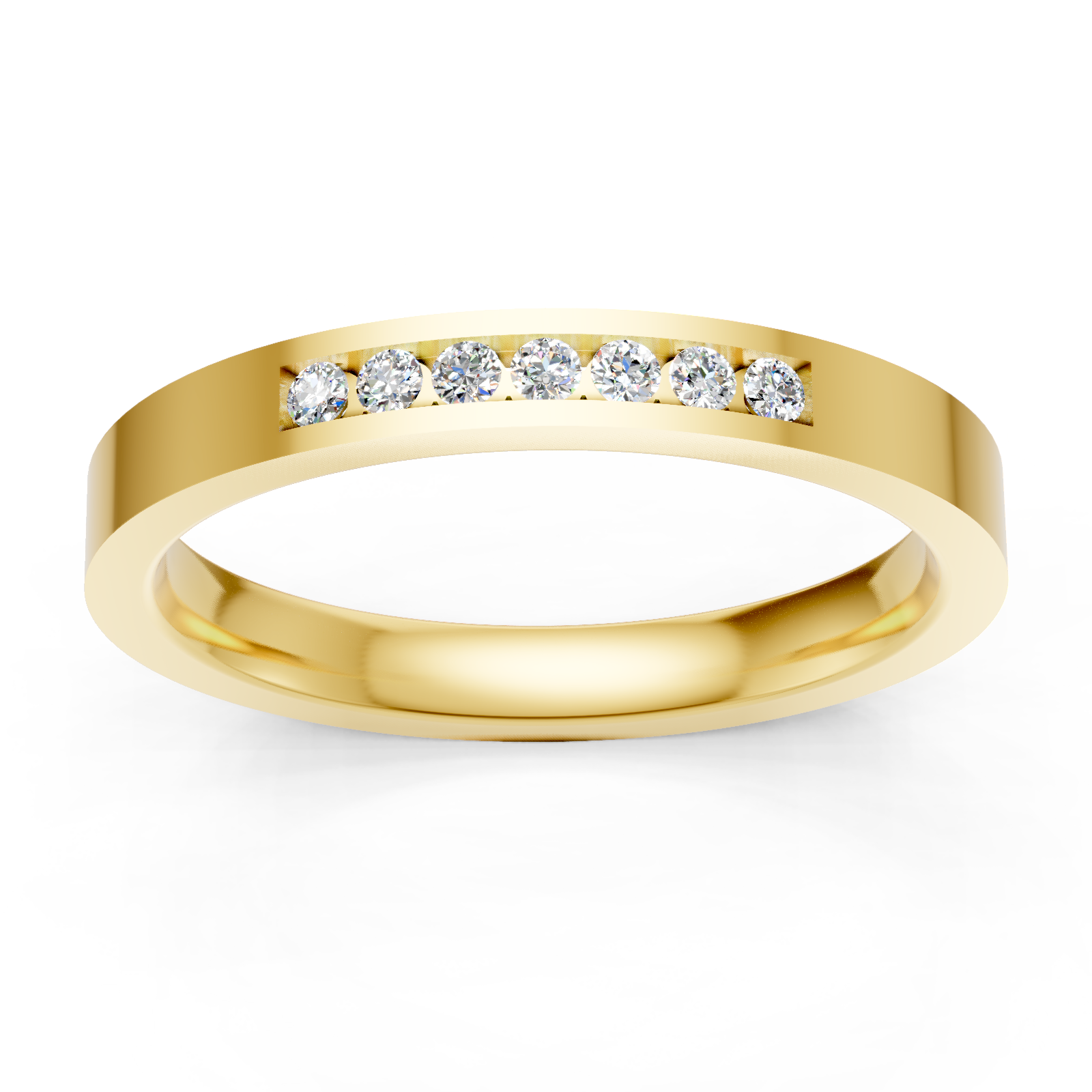 Alliance en or jaune 18 carats