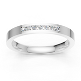 Alliance en or blanc 18 carats 