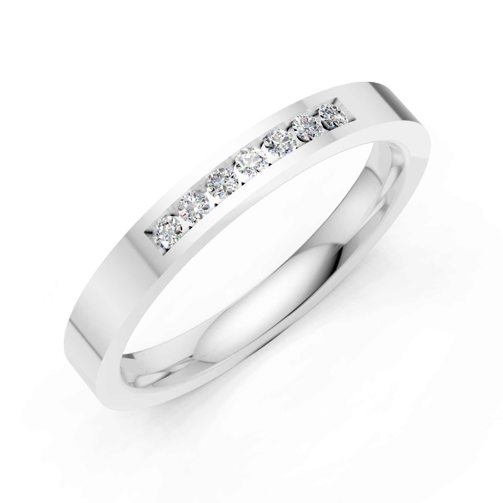 Alliance en or blanc 18 carats