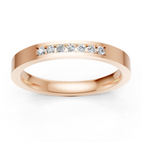 Alliance en or rouge 18 carats
