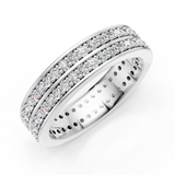 Alliance en or blanc 18 carats