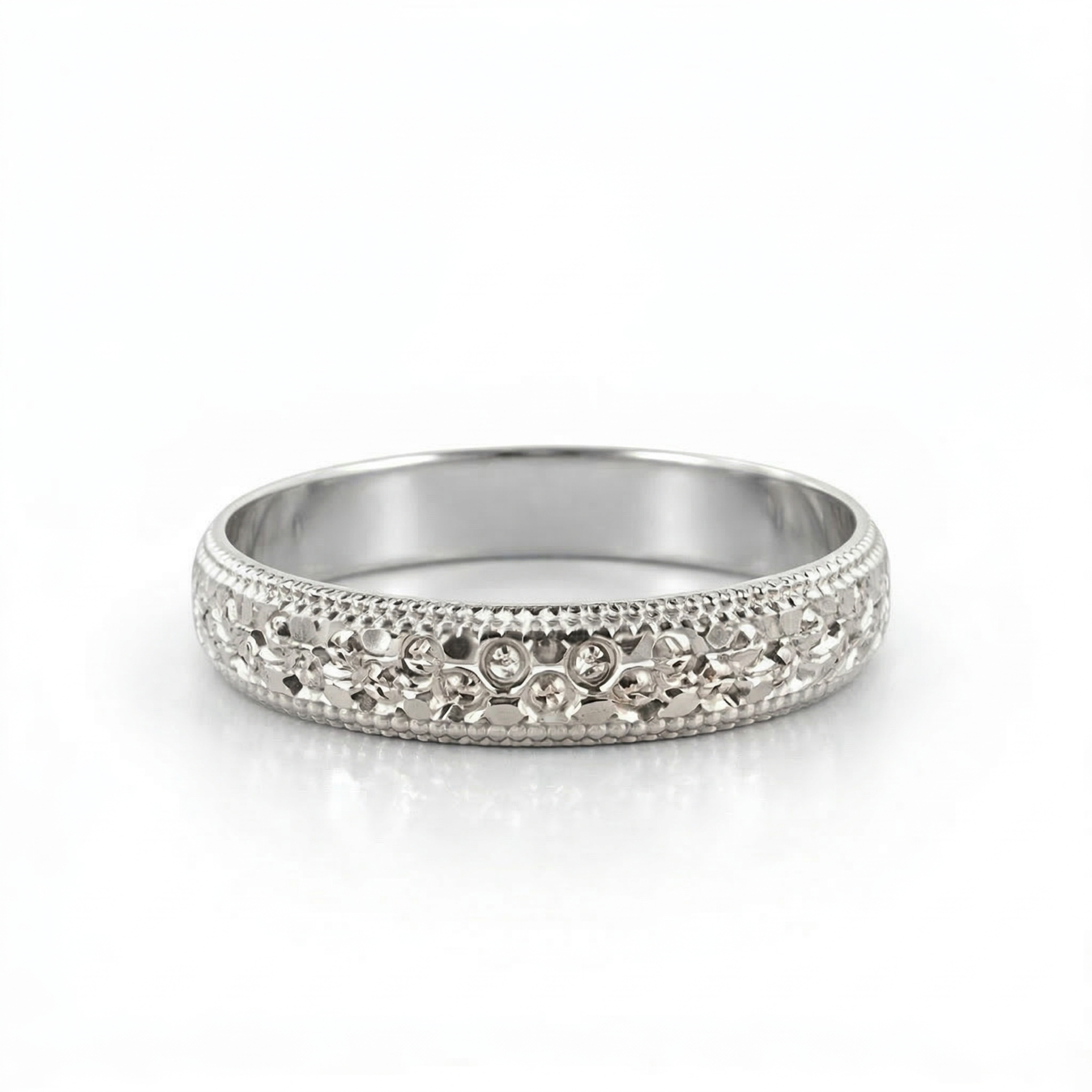 Alliance en or blanc 18 carats 