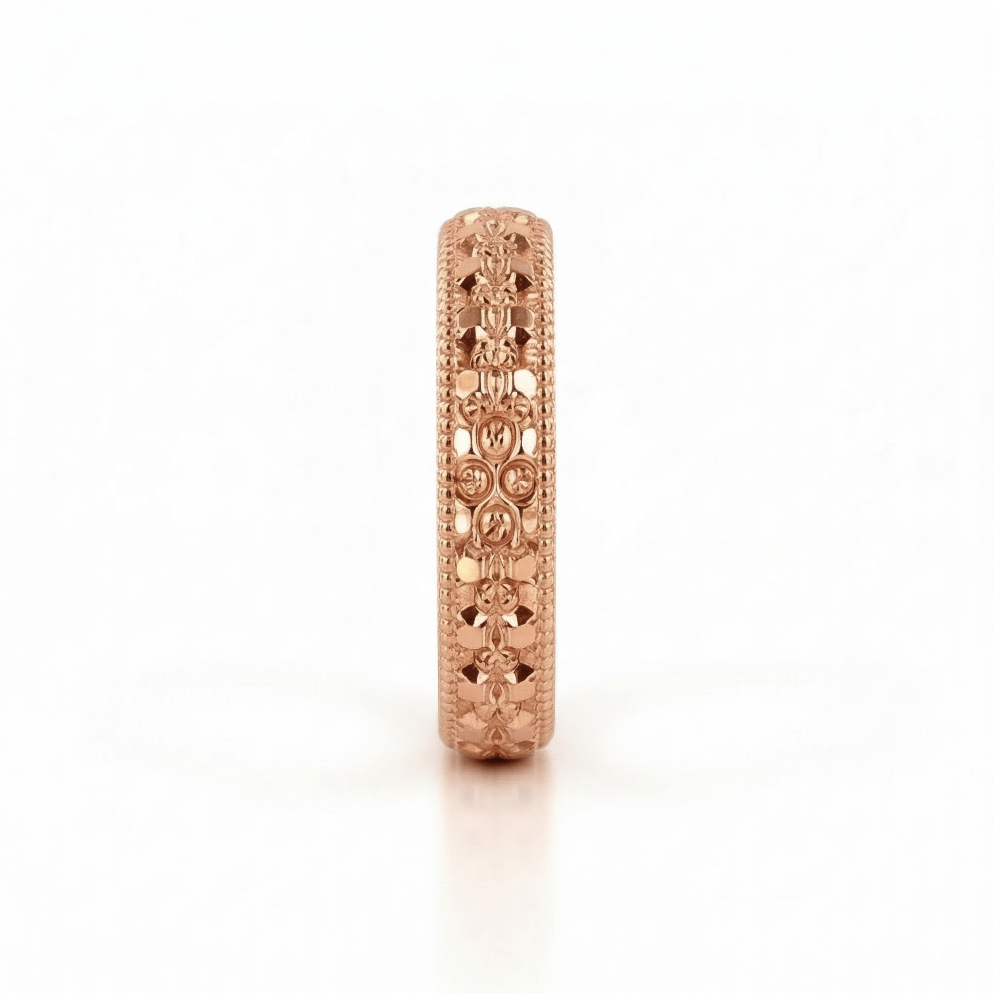 Alliance en or rouge 18 carats 