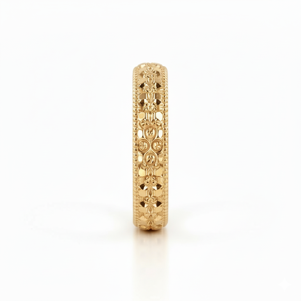 Alliance en or jaune 18 carats 