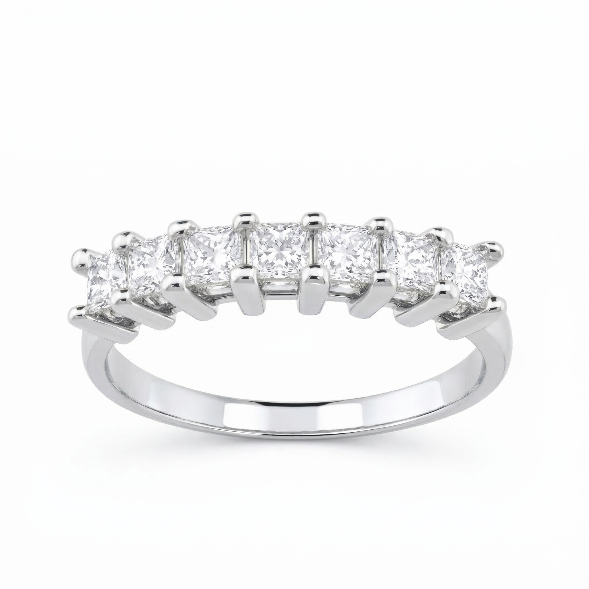 Alliance Bella en or blanc 18 carats