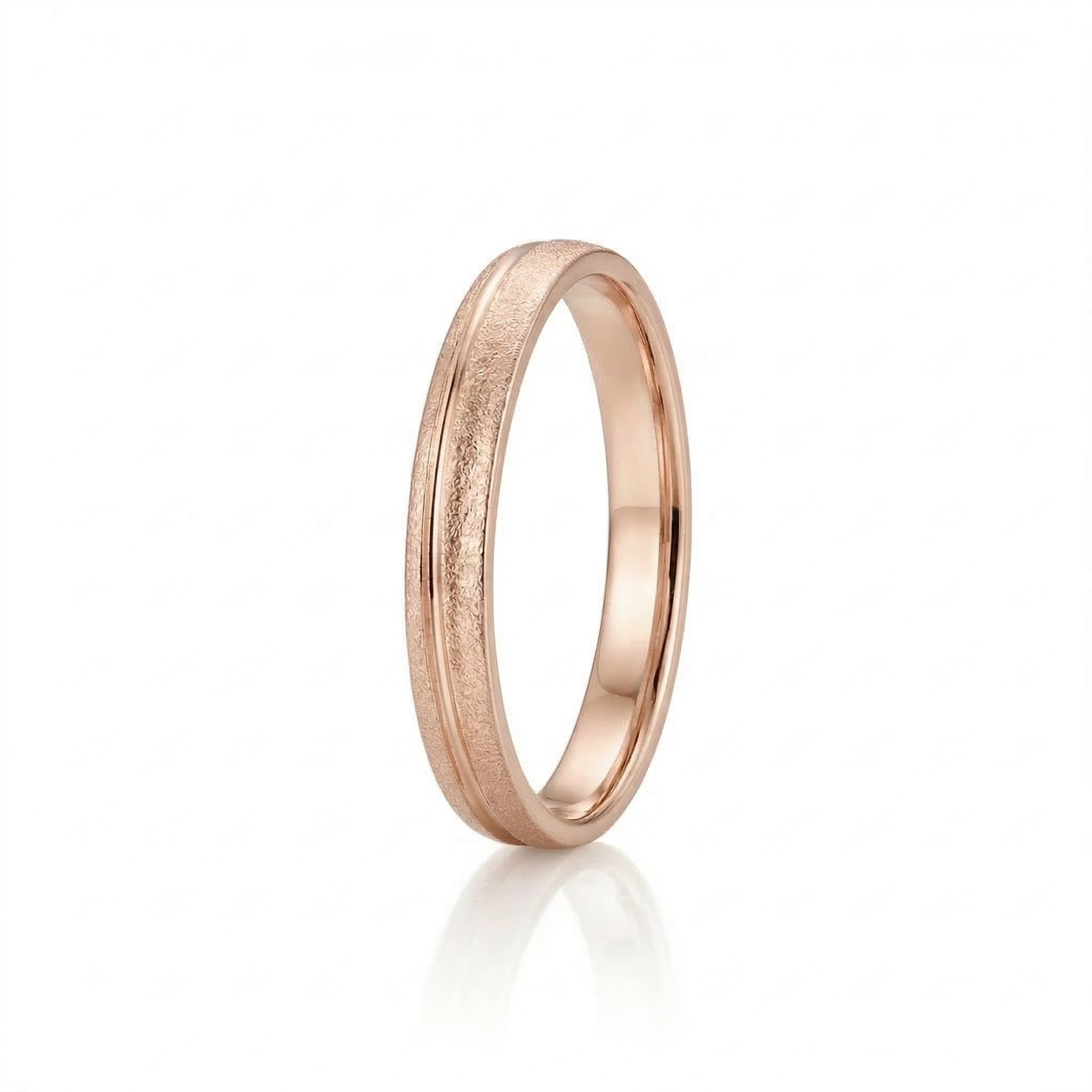 Alliance en or rouge 18 carats 