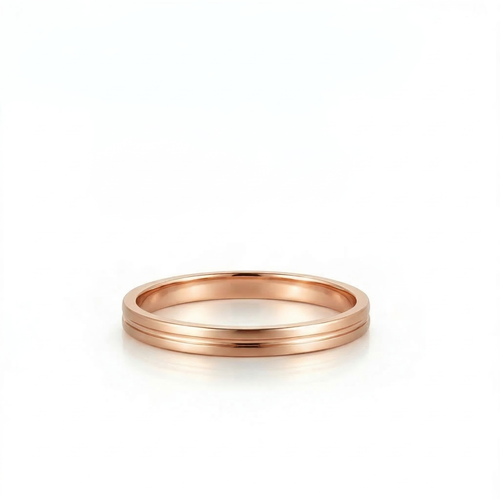 Alliance en or rouge 18 carats 