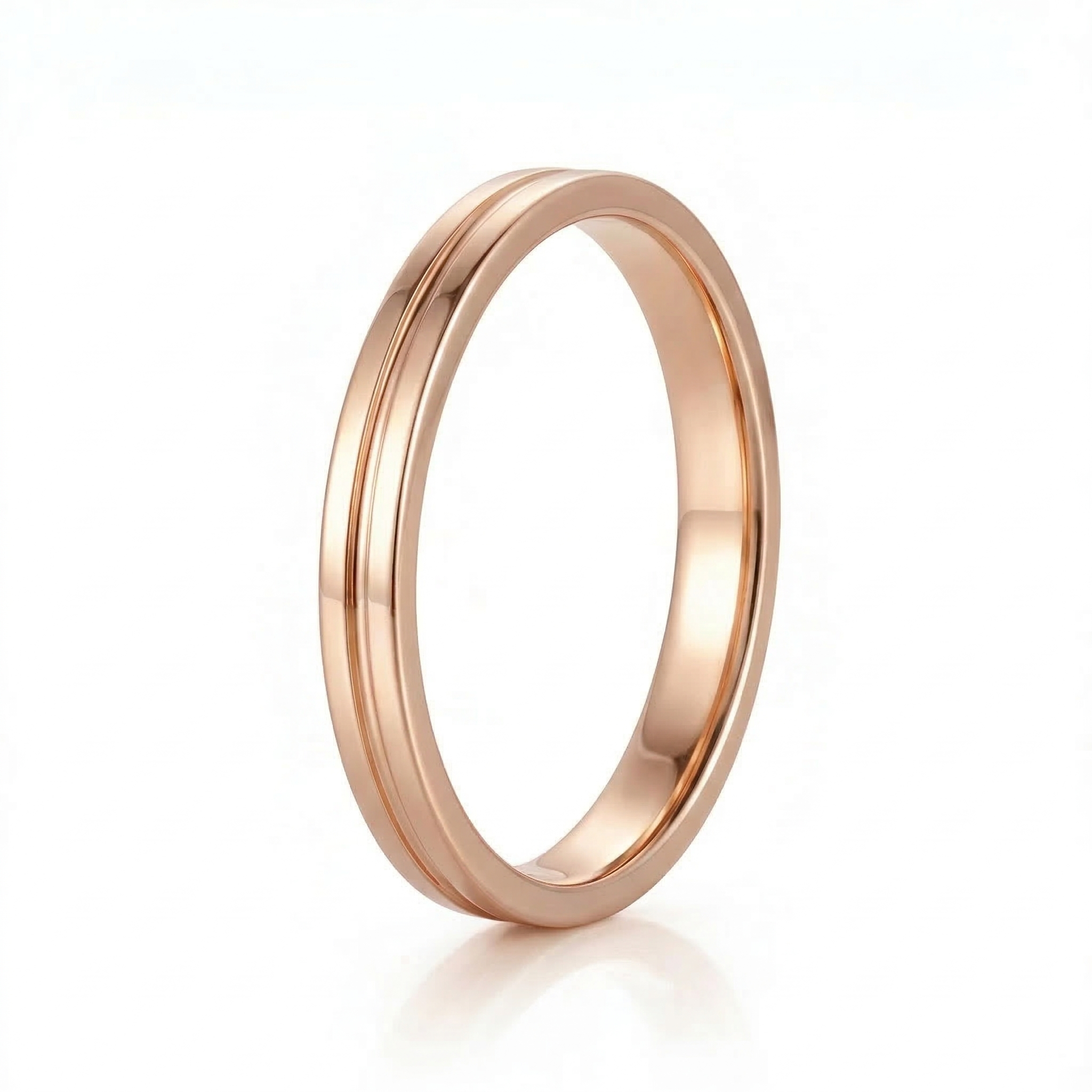 Alliance en or rouge 18 carats 