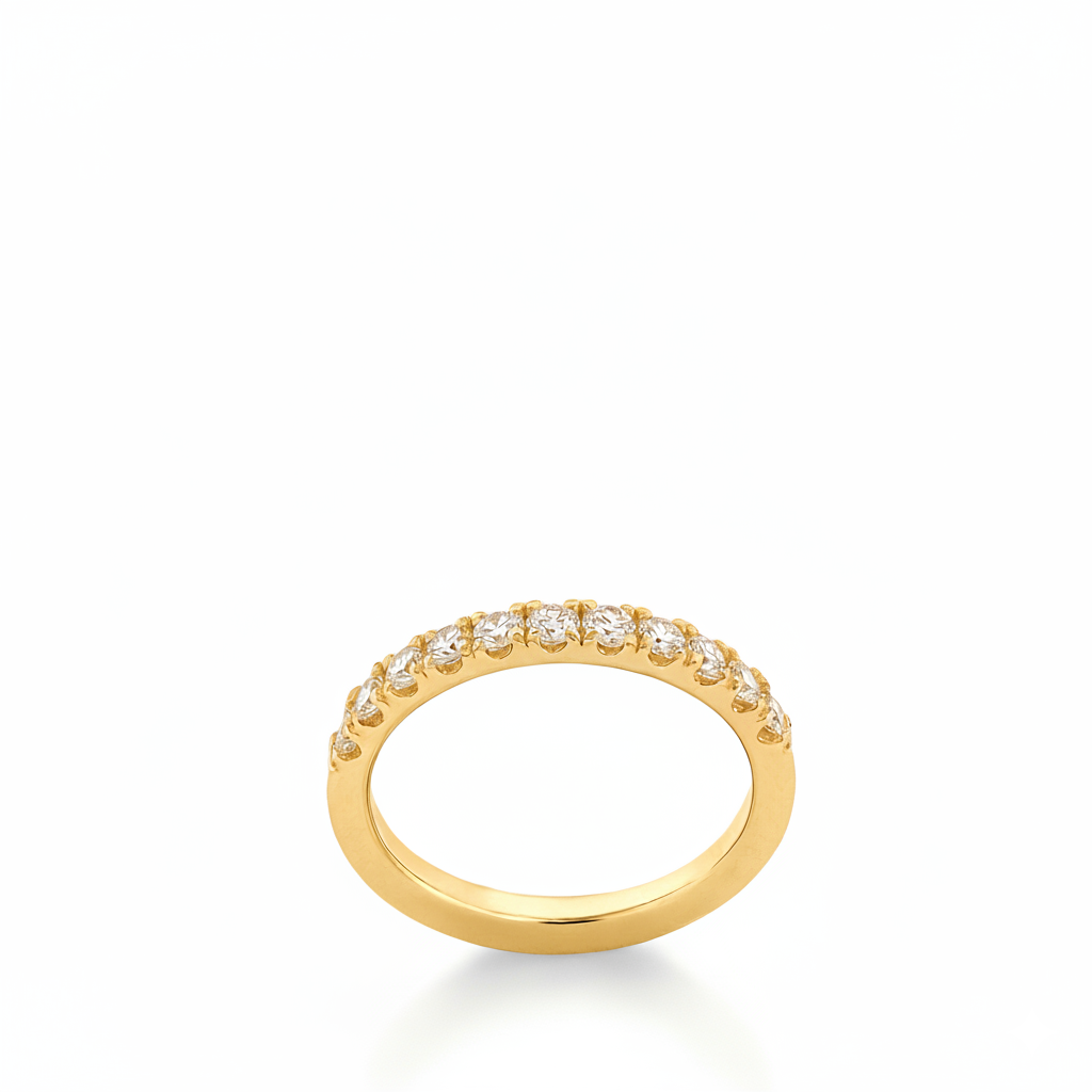 Alliance en or jaune 18 carats 