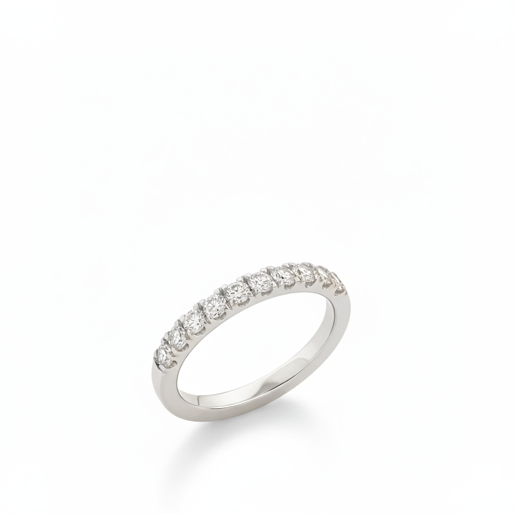 Alliance en or blanc 18 carats 