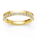 Alliance en or jaune 18 carats