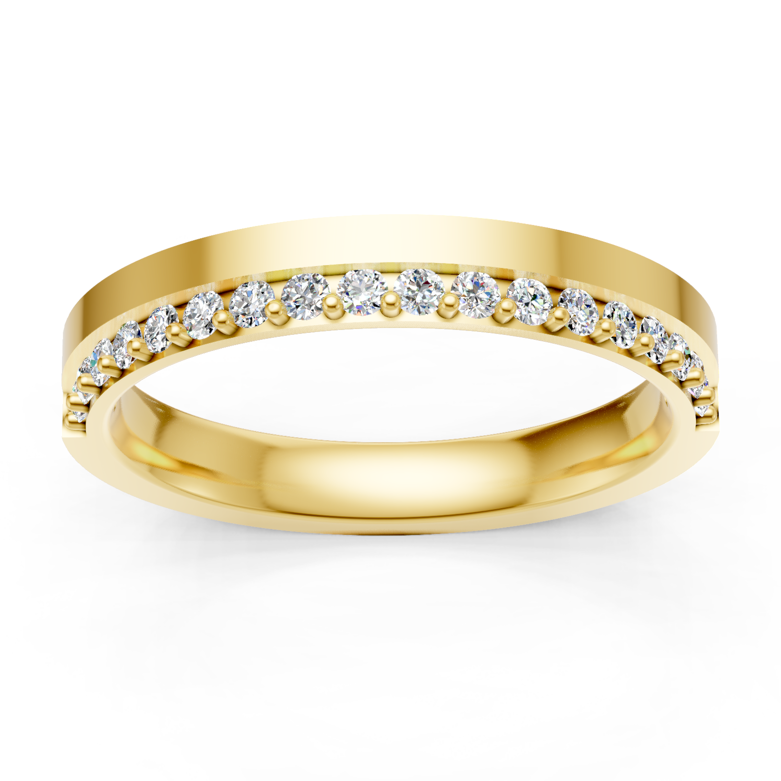 Alliance en or jaune 18 carats