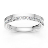 Alliance en or blanc 18 carats