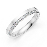 Alliance en or blanc 18 carats