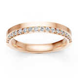 Alliance en or rouge 18 carats