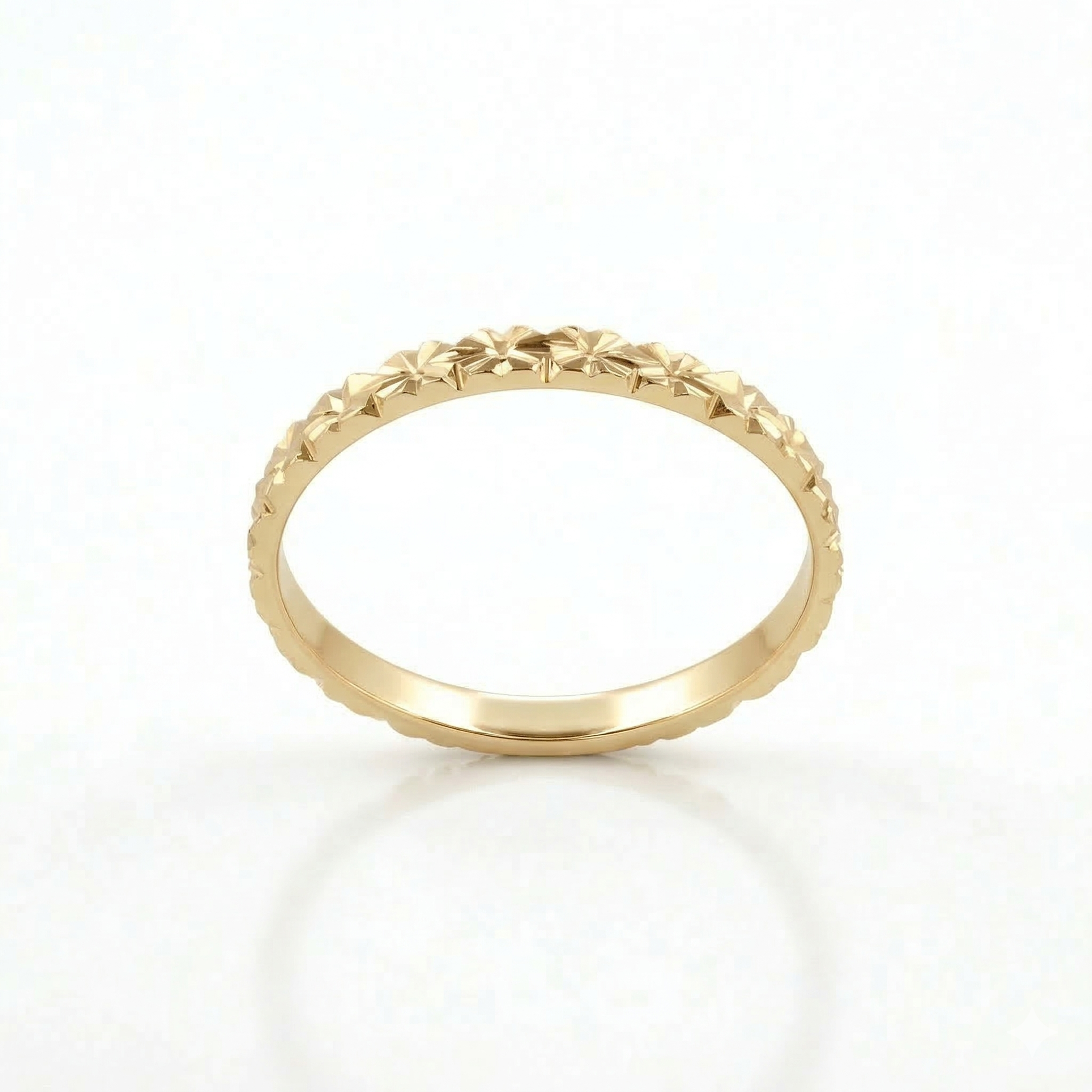 Alliance en or jaune 18 carats 
