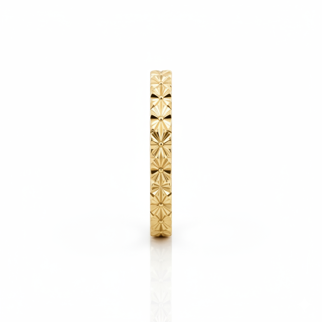 Alliance en or jaune 18 carats