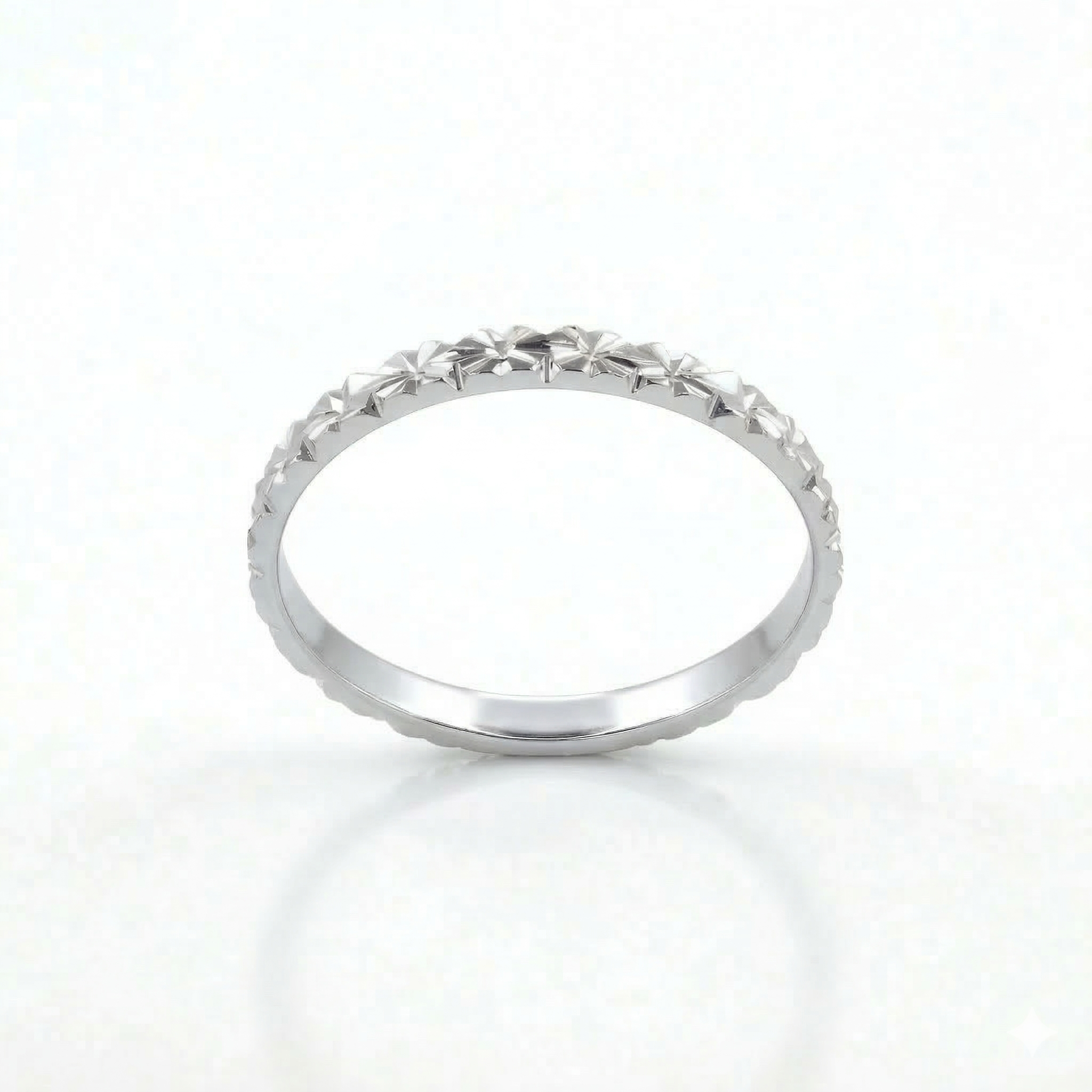 Alliance en or blanc 18 carats 