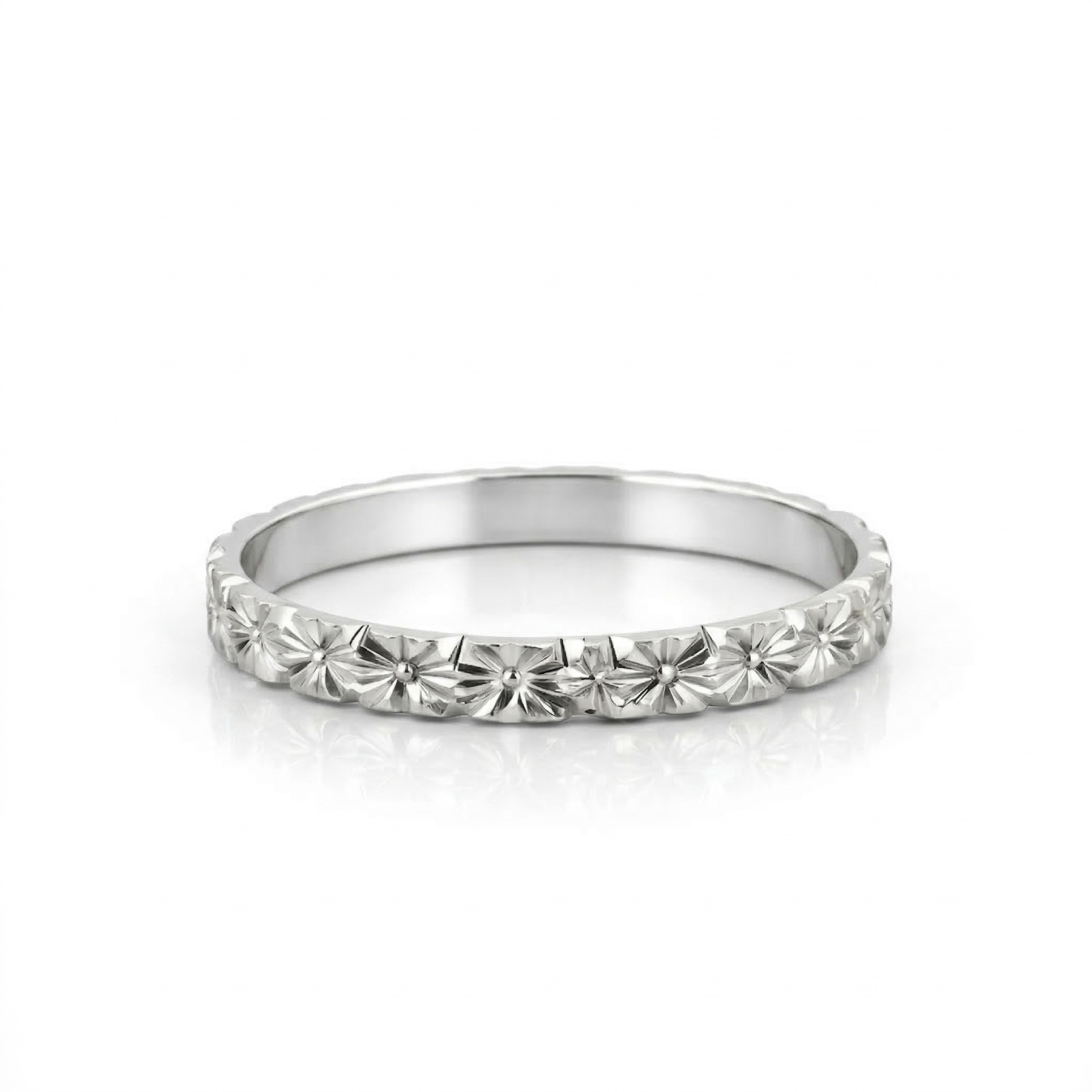 Alliance en or blanc 18 carats 