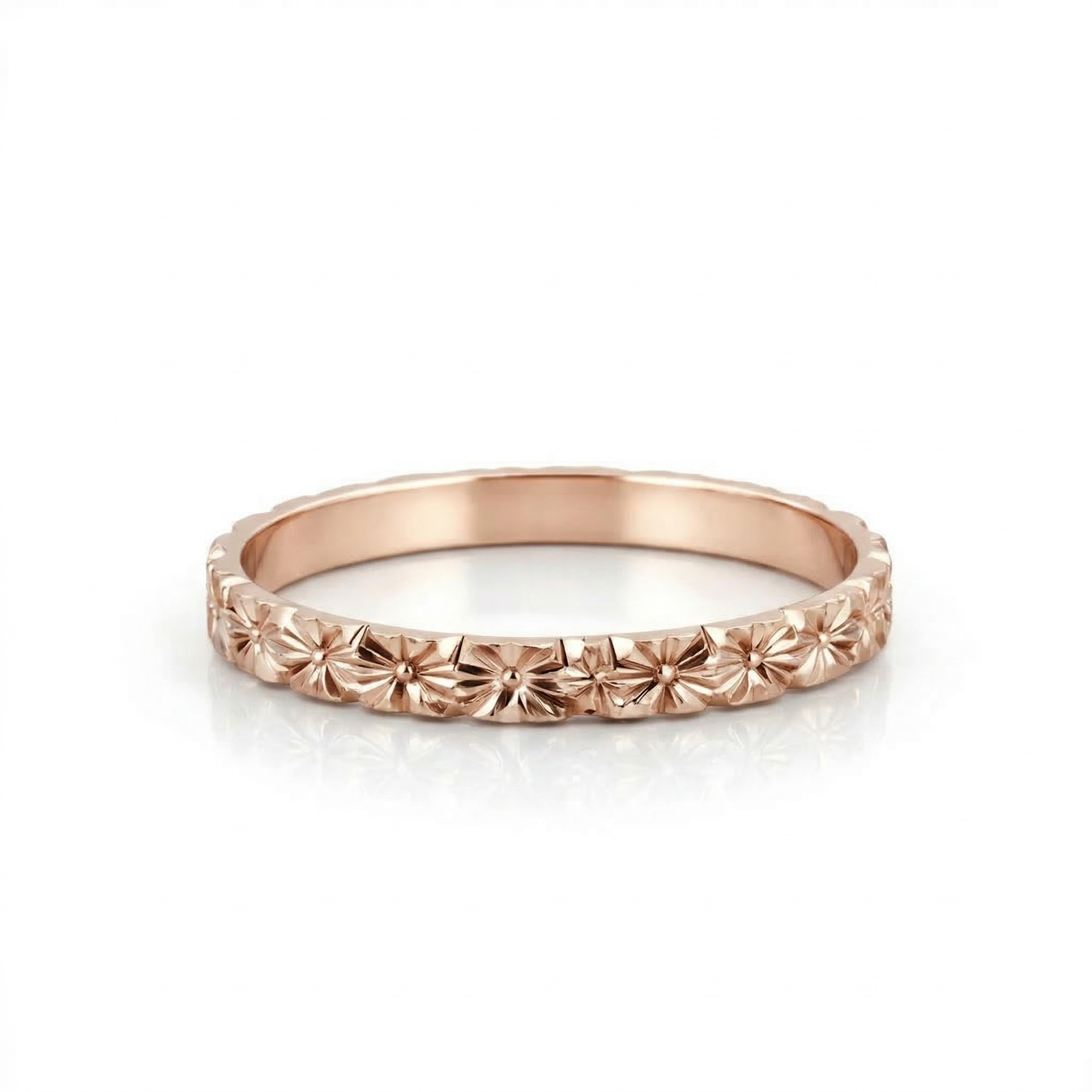 Alliance en or rouge 18 carats 