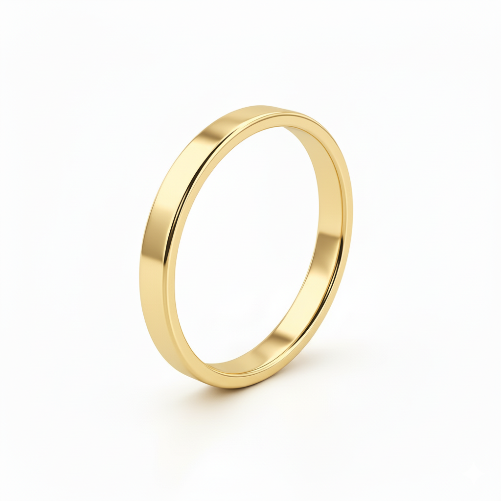 Alliance en or jaune 18 carats 