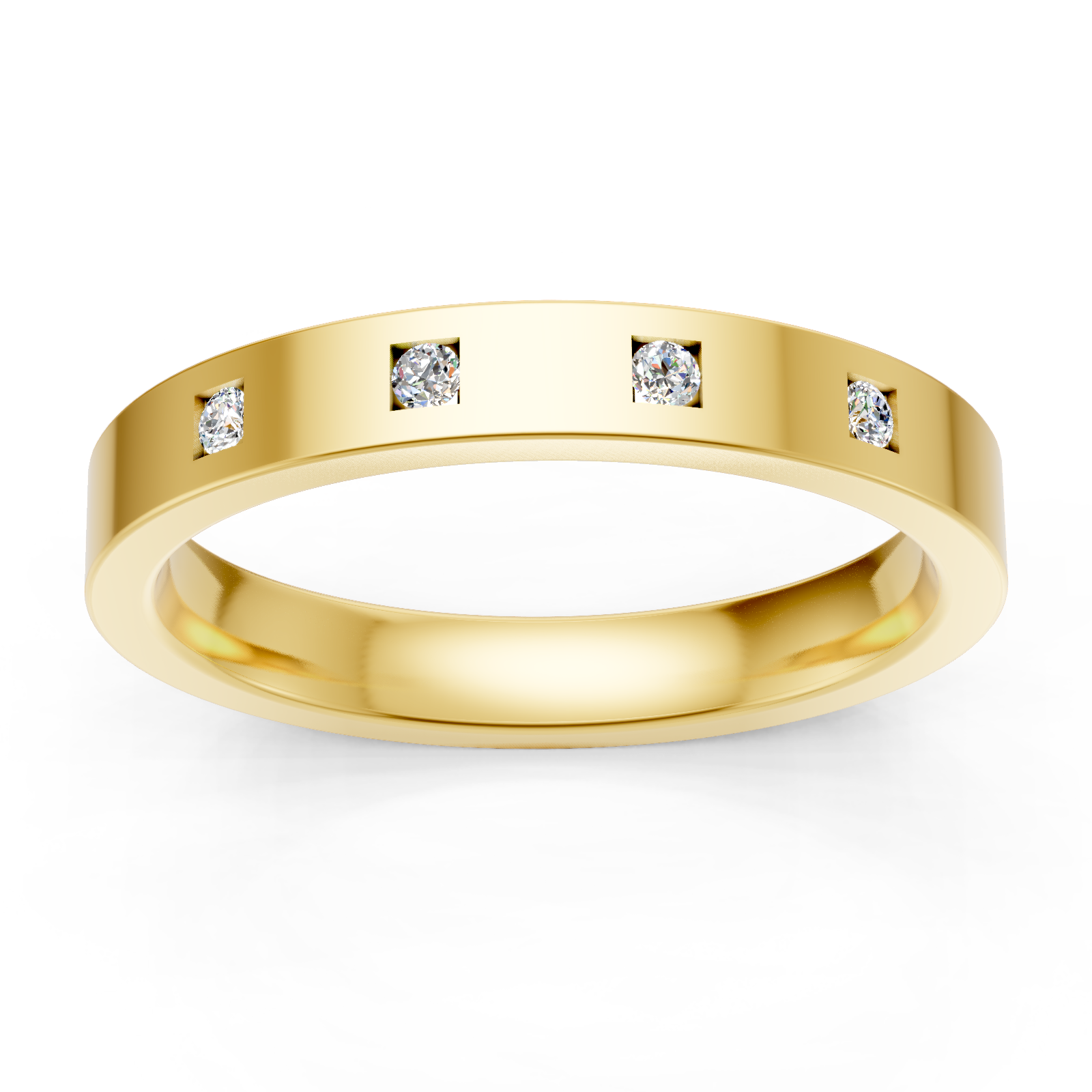 Alliance en or jaune 18 carats