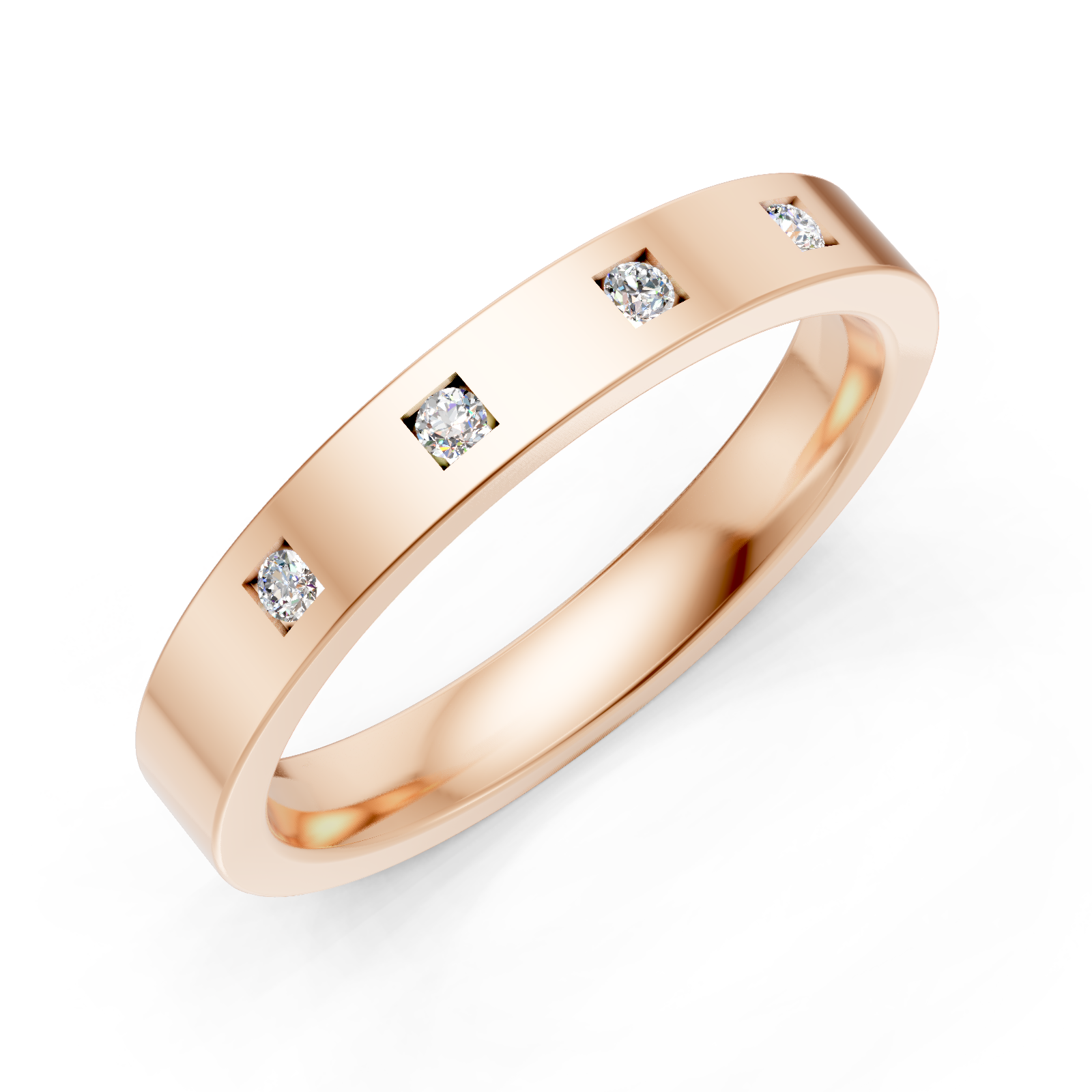 Alliance en or rouge 18 carats