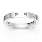 Alliance en or blanc 18 carats 