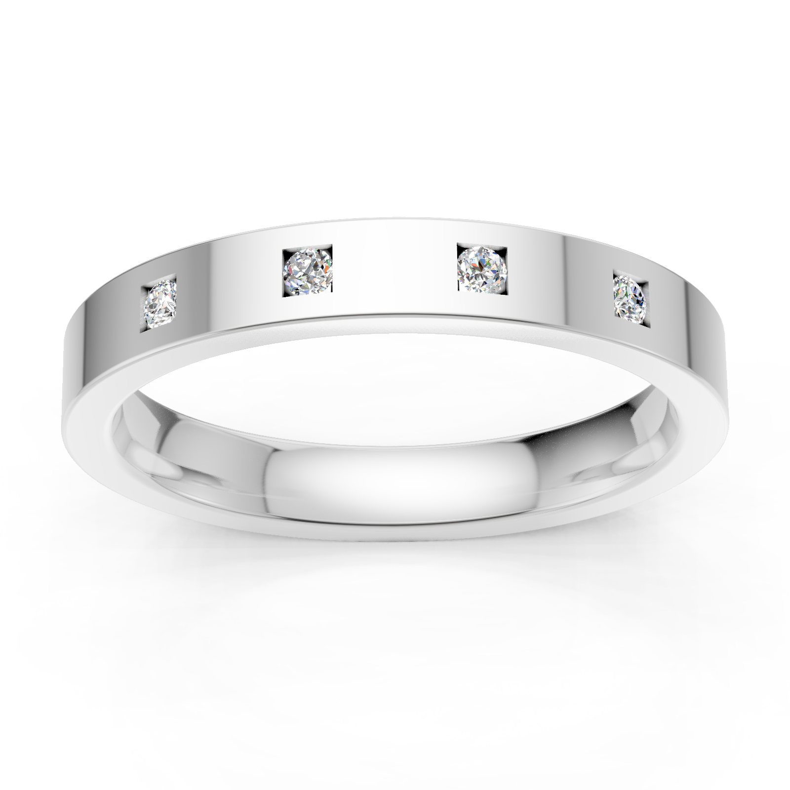 Alliance en or blanc 18 carats 
