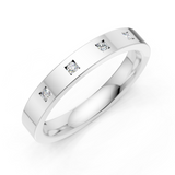 Alliance en or blanc 18 carats