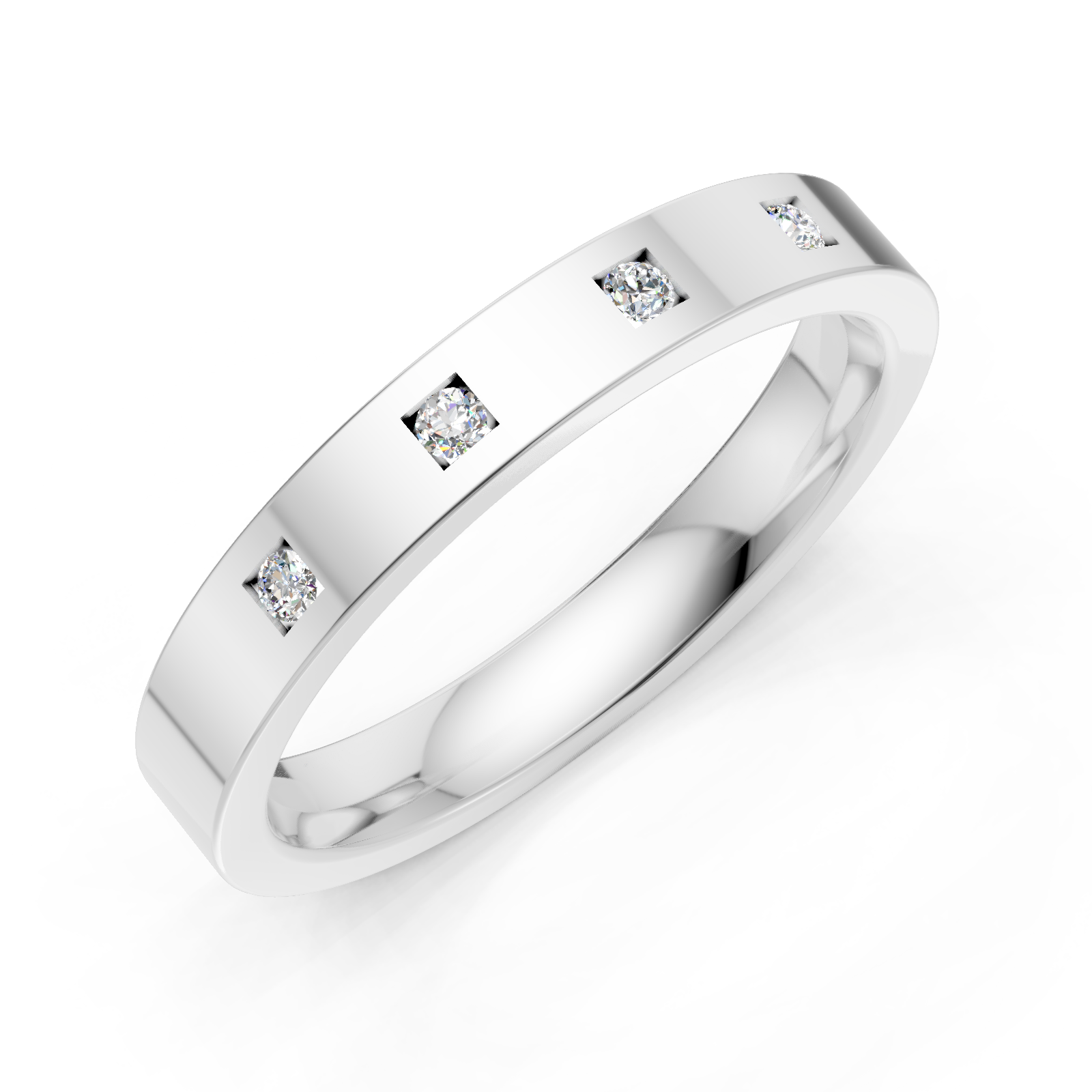 Alliance en or blanc 18 carats