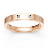 Alliance en or rouge 18 carats