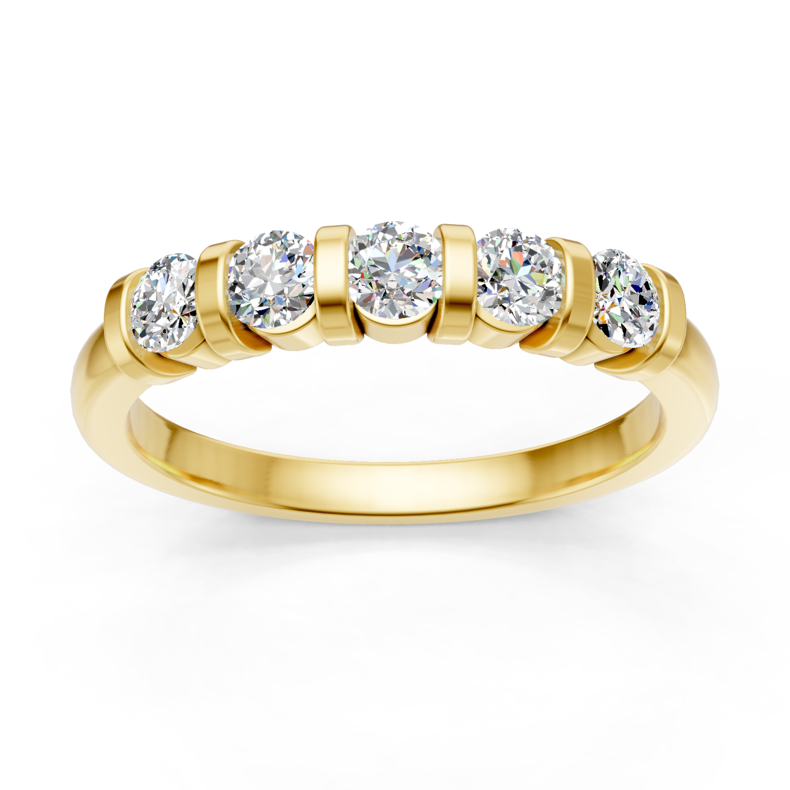 Alliance en or jaune 18 carats
