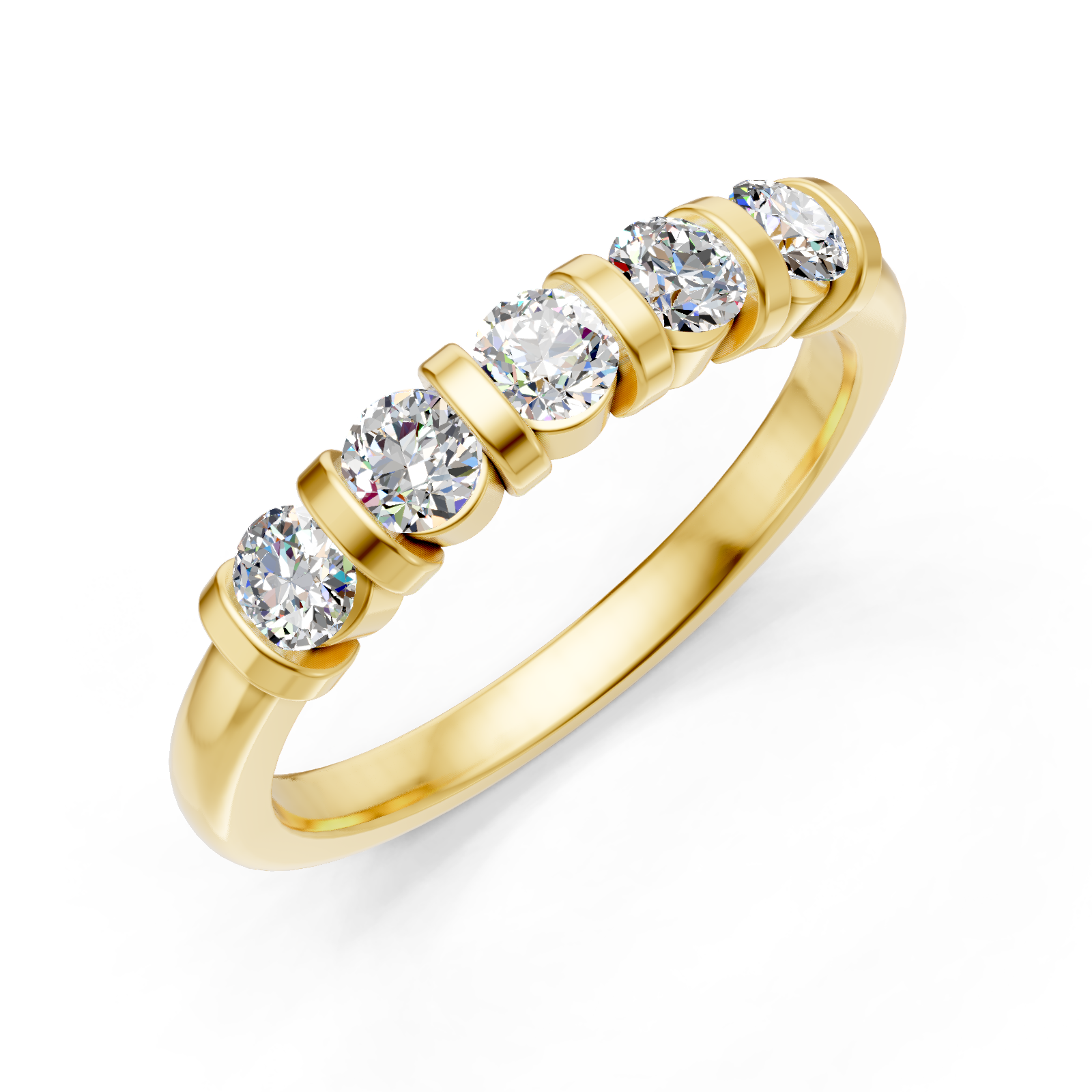 Alliance en or jaune 18 carats