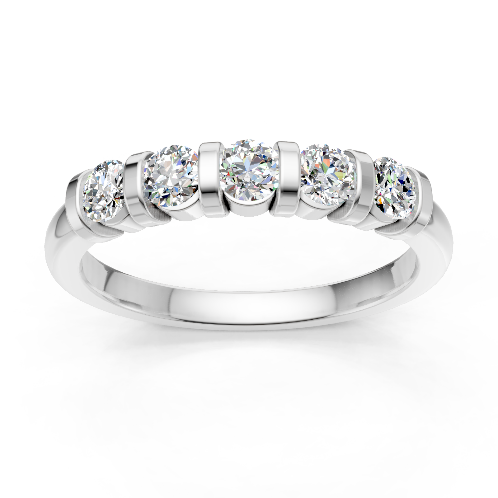 Alliance en or blanc 18 carats