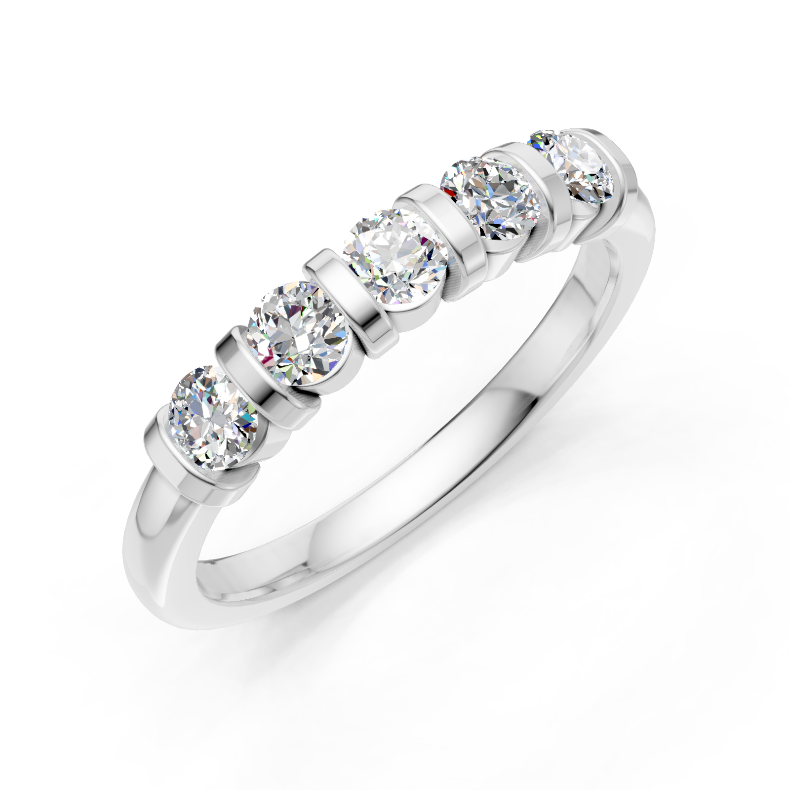 Alliance en or blanc 18 carats